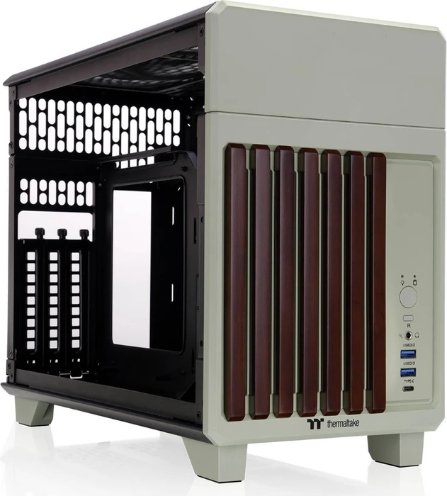 Thermaltake TR100 WS Matcha Green, grün/braun, Mini-ITX