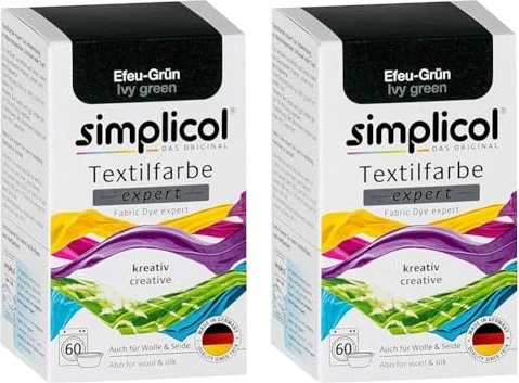 Simplicol Textilfarbe Expert efeu-grün, 1 Stück