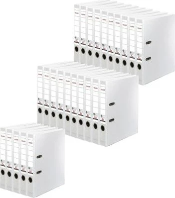 Falken Recycolor Ordner 2-Ring, 50mm, A4, weiß, 25er-Pack