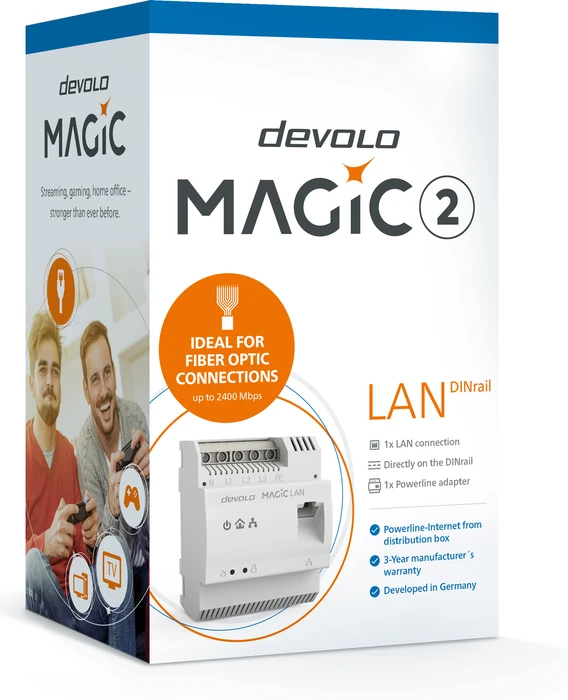 devolo Magic 2 LAN DINrail, G.hn, RJ-45