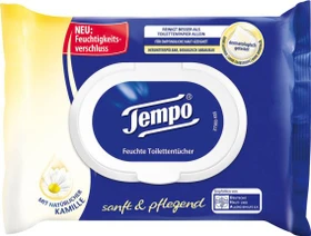 Tempo Sanft & Pflegend feuchte Toilettentücher, 42 Stück