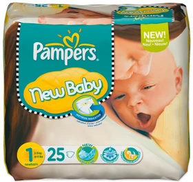 Pampers Premium Protection New Baby Gr.1 Einwegwindel, 2-5kg, 25 Stück