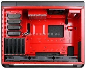 SilverStone Fortress FT02 schwarz/rot, Acrylfenster