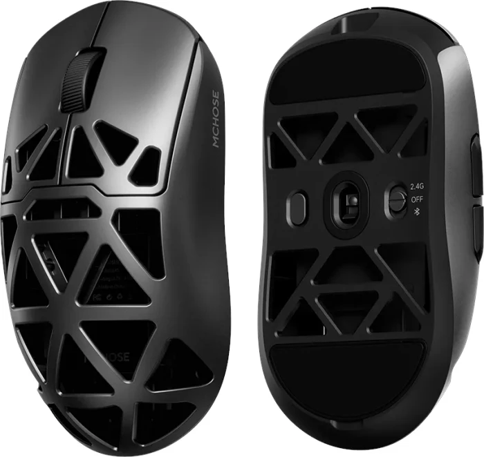 Mchose AX5 Pro Max Magnesium Alloy Wireless Mouse, schwarz, USB/Bluetooth