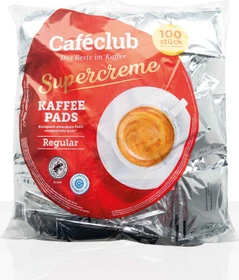 Caféclub Supercreme Megabeutel Regular Kaffeepads,   100 Stück