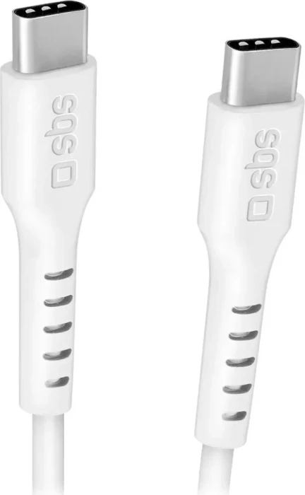 SBS Mobile Daten- und Ladekabel USB-C auf USB-C 240W 3m weiß