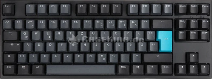 Ducky One 2 TKL Skyline PBT grau, MX BLUE, USB, DE