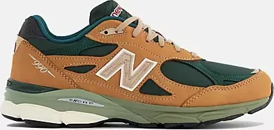 New Balance Made in USA 990v3 tan/green (Herren)