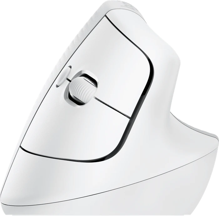 Logitech Lift for Mac Vertical Ergonomic Mouse, Off-White, Logi Bolt, USB/Bluetooth