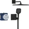 Grohe Grohtherm SmartControl Duschsystem Unterputz mit Rainshower Mono 310 Cube schwarz phantom black Vorschaubild