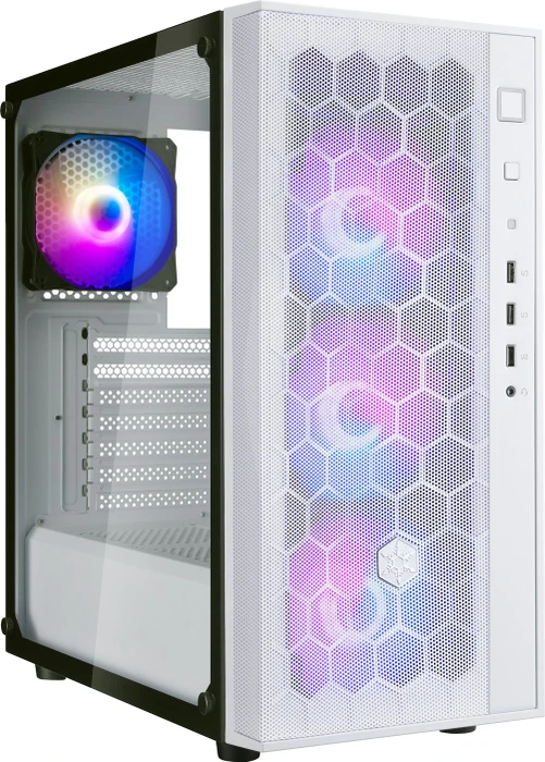 SilverStone Fara R1 Pro, weiß, Glasfenster