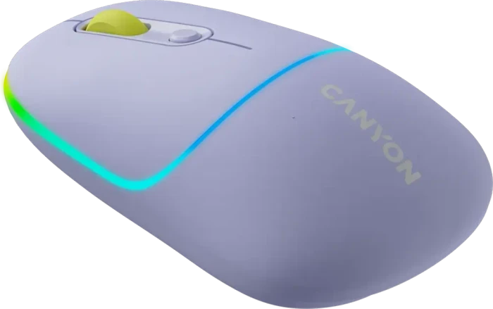 Canyon OnClick 22 / MW-22 Dual-Mode Wireless Mouse violett, USB/Bluetooth