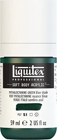 Liquitex Professional Soft Body Acrylic phthalocyanine green blue shade, 59ml