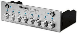 NesteQ FanMax silber, 5.25" Lüftersteuerung 8-Kanal
