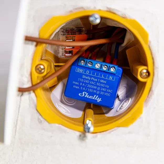 Shelly Plus 1 Mini, 1-Kanal, Unterputz, Schaltaktor