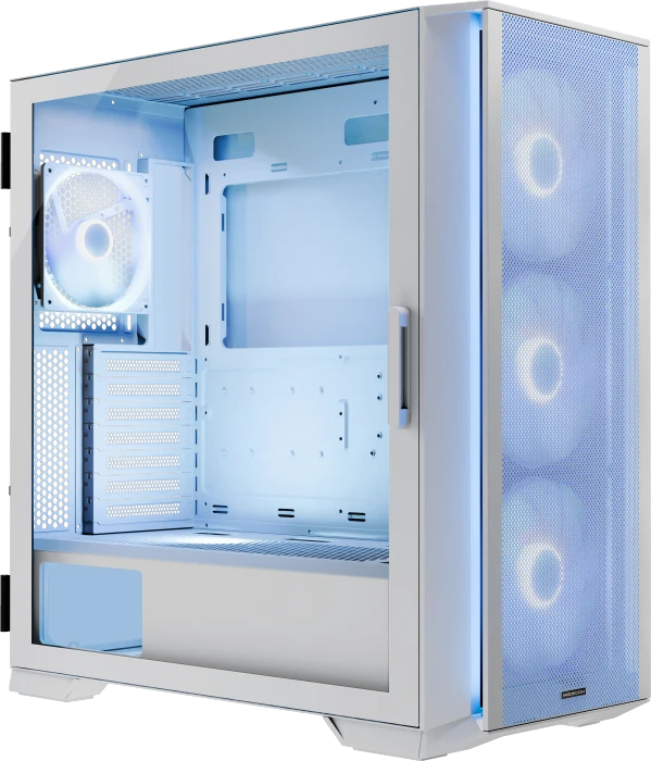 Modecom Horizon ARGB Flow White, Glasfenster
