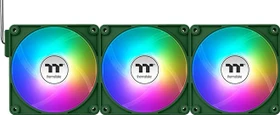Thermaltake CT140 EX ARGB Sync Reverse Racing Green, grün/weiß, 140mm, 3er-Pack
