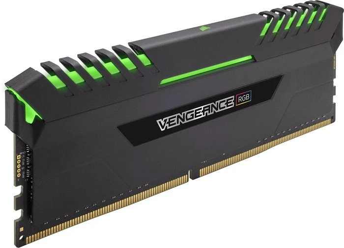 Corsair Vengeance RGB schwarz UDIMM 64GB Kit, DDR4-3200, CL16-18-18-36