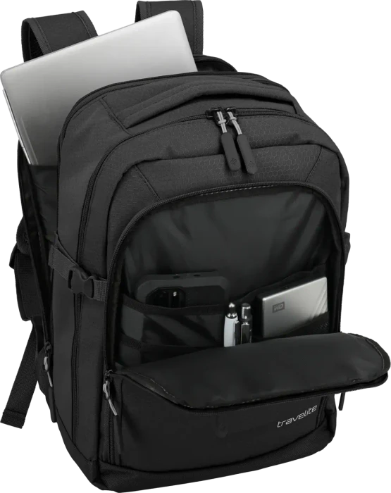 Travelite Kick Off Cabin Rucksack, 13", schwarz