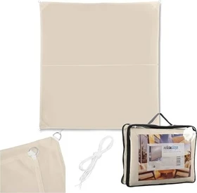 Relaxdays Polyester Sonnensegel 200x200cm beige