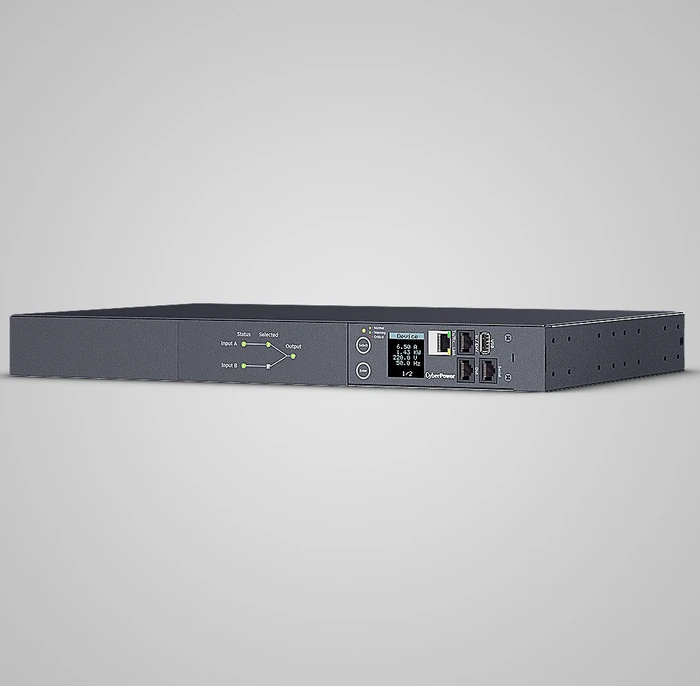 CyberPower Automatic Transfer Switch PDU, 1HE, 12-fach, 10A/240V, 3m