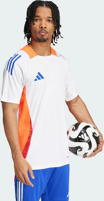 adidas Tiro 24 Competition Trainings Trikot kurzarm white/app solar red (Herren)