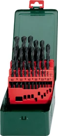 Metabo HSS-R SP Bohrer-Sortiment inkl. Werkzeugbox, 25-tlg.