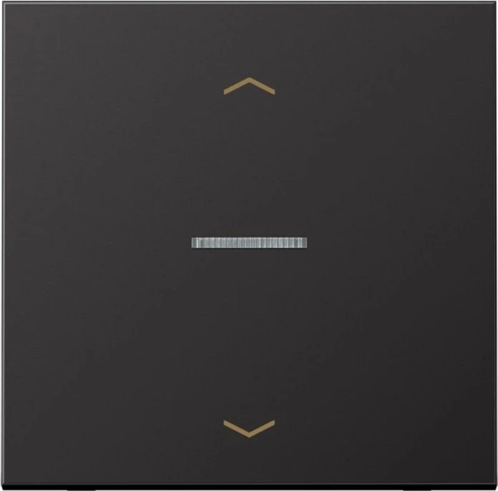 Jung Serie LS eNet Taster Standard 1fach Aluminium mit Pfeilsymbol, dark