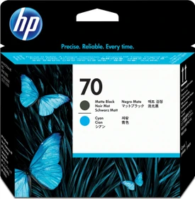 HP Druckkopf 70 schwarz matt/cyan