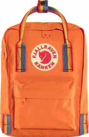 Fjällräven Kanken Rainbow Mini burnt orange/rainbow pattern