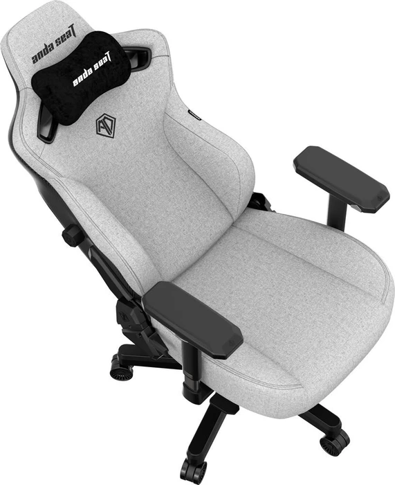 Anda Seat Kaiser 3 Premium L Gamingstuhl, Ash Gray, Stoff grau