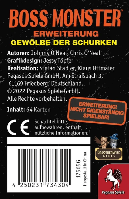 Boss Monster Gewölbe der Schurken (Erweiterung)