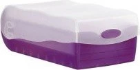 HAN Croco Karteibox, A7, transparent/transparent, inkl. 100 Karteikarten