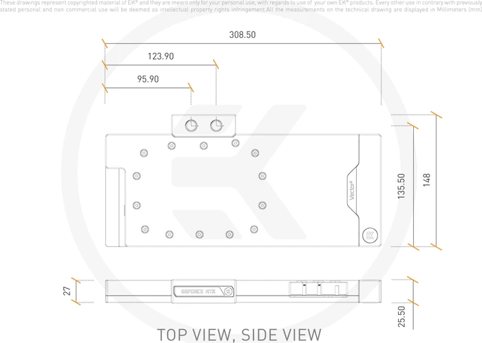 EK Water Blocks Quantum Line EK-Quantum Vector² Xtreme RTX 3080/90 D-RGB, Nickel, Acryl