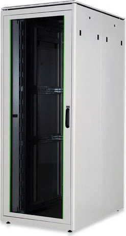 Digitus Professional Unique Serie Serverschrank 42HE, Sicherheitsglastür, IP2X, grau, 1200mm tief