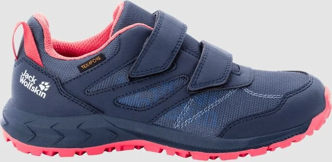 Jack Wolfskin Woodland Texapore Low VC dark blue/rose (Junior)