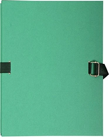 Exacompta Dokumenten Ordnungsmappe aus 2.7mm Karton mit dehnbarem Rücken, A4, hellgrün