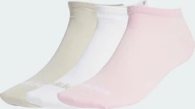 adidas Thin Linear Low-Cut Socken white/wonder alumina/clear pink, 3 Paare