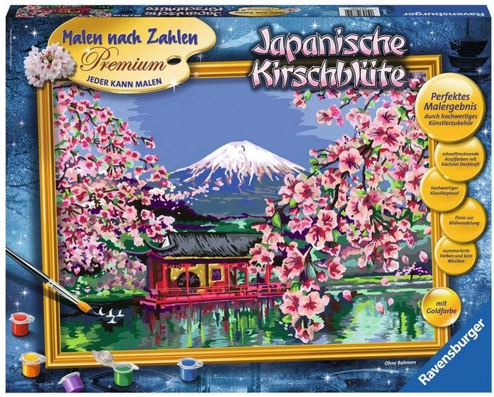 Ravensburger Malen nach Zahlen Japanische Kirschblüte