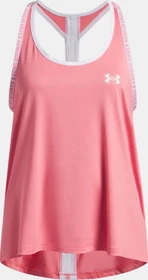 Under Armour Knockout Funktionsshirt ärmellos bittersweet pink/white (Junior)