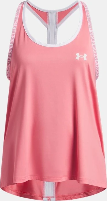 Under Armour Knockout Funktionsshirt ärmellos bittersweet pink/white (Junior)