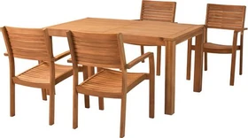 Merxx Batavia Gartenmöbel-Set natur, 5-tlg.