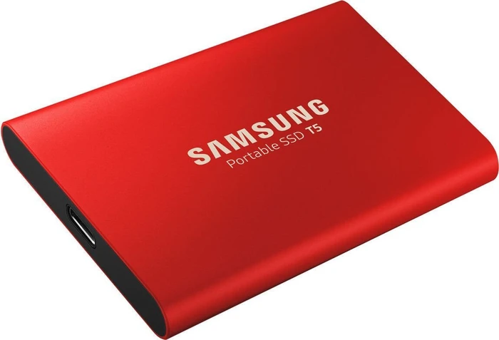 Samsung Portable SSD T5, Metallic Red, 1TB, USB-C 3.1