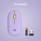 Logitech M350 Pebble Wireless Mouse Lavender Lemonade, USB/Bluetooth Vorschaubild