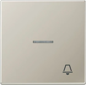 Jung Serie LS Wippe mit Lichtleiter Symbol Klingel 1fach, Edelstahl