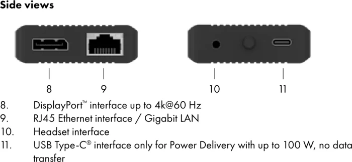 RaidSonic Icy Box IB-DK4080AC, USB-C 3.0 [Stecker]