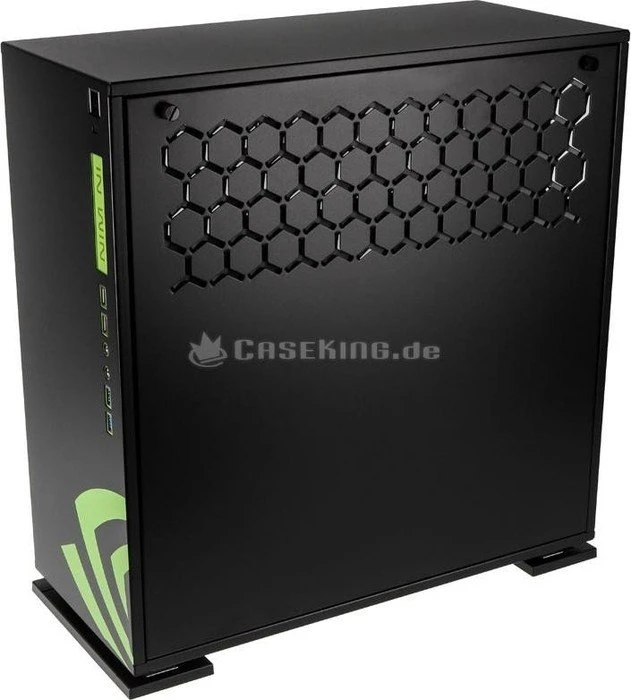 In Win 303 NVIDIA Edition schwarz, Glasfenster