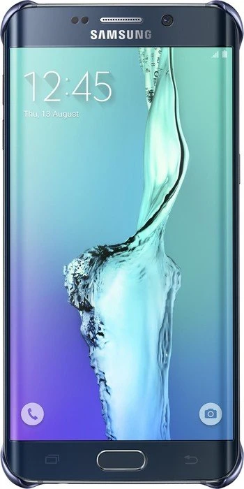 Samsung Clear Cover für Galaxy S6 Edge+ blau