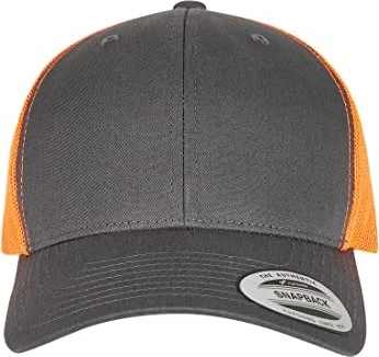 Flexfit YP Classics Retro Trucker 2-Tone Kappe charcoal/neon orange