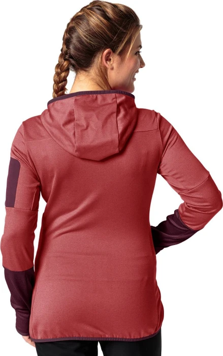 Vaude Monviso Fleece Hooded Funktionsjacke brick (Damen)